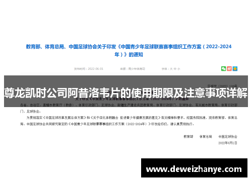 尊龙凯时公司阿昔洛韦片的使用期限及注意事项详解
